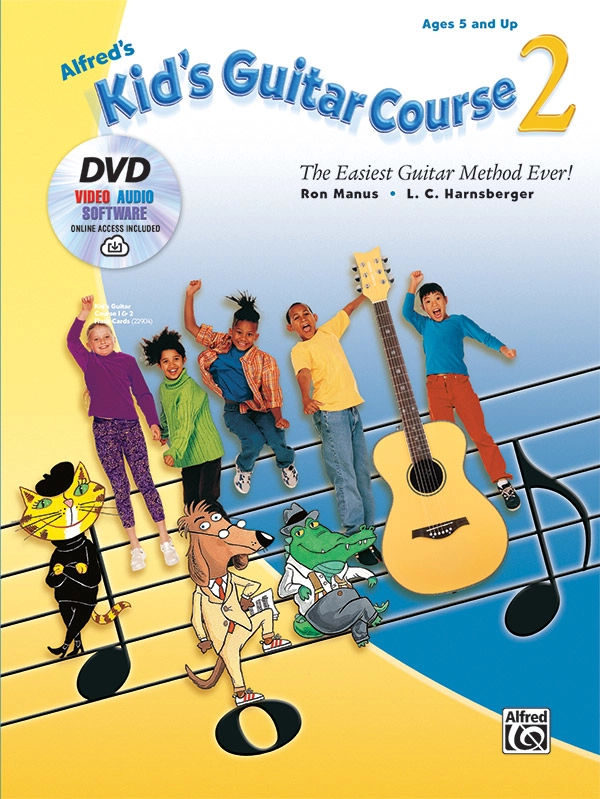 Alfred\'s Kid\'s Guitar Course 2 - Manus/Harsberger - Guitar - Book/DVD/Media Online