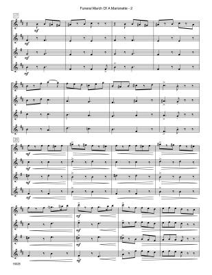 Funeral March Of A Marionette - Gounod/Balent - Saxophone Quartet