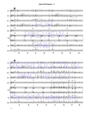 Cajun Chili Peppers - Beach/Shutack - Jazz Ensemble - Gr. Very Easy
