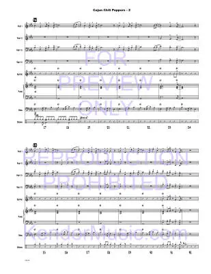 Cajun Chili Peppers - Beach/Shutack - Jazz Ensemble - Gr. Very Easy