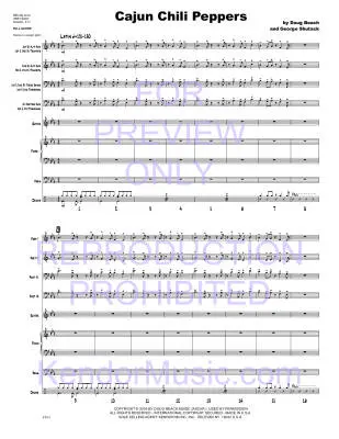 Cajun Chili Peppers - Beach/Shutack - Jazz Ensemble - Gr. Very Easy