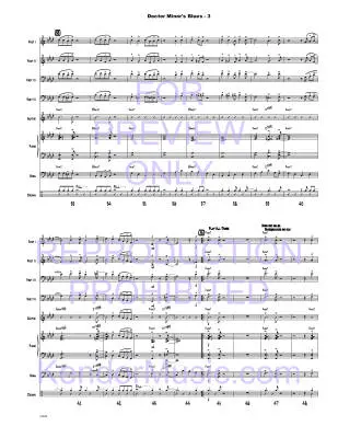 Doctor Minor\'s Blues - Beach/Shutack - Jazz Ensemble - Gr. Very Easy