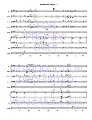Doctor Minor\'s Blues - Beach/Shutack - Jazz Ensemble - Gr. Very Easy