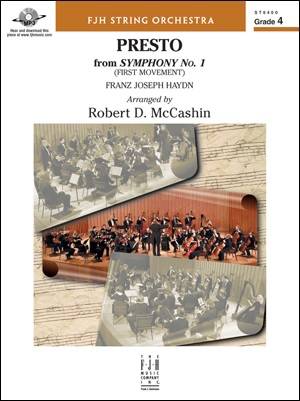 Presto from Symphony No. 1 - Haydn/McCashin - String Orchestra - Gr. 4