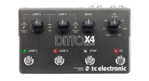 TC Electronic - Ditto X4 Looper - Dual Track FX Looper Pedal