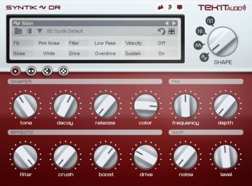 Tekit Audio - Syntik-DR Electronic Drum Synthesizer - Download