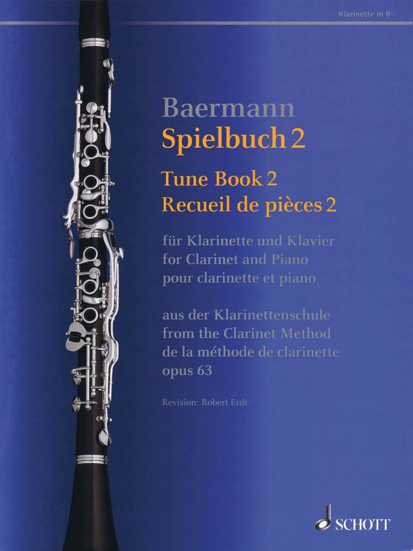 Tune Book 2, Op. 63 - Baermann/Erdt - Clarinet/Piano - Book