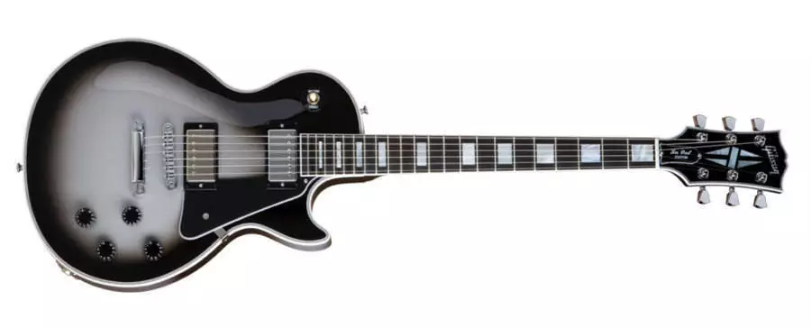 Les Paul Custom Electric - Silverburst Finish - Chrome Hardware