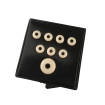Martin Guitars - Bridge and End Pin Set - White\/Black Dot