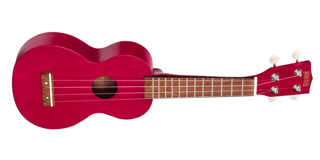 Kahiko Soprano Ukulele w/Bag - Transparent Red