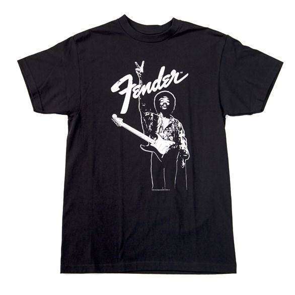 Jimi Hendrix Peace Sign Black T-Shirt - Medium