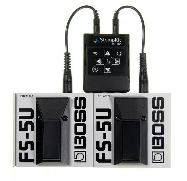 StompKit Controller with Two Boss FS-5U Pedals