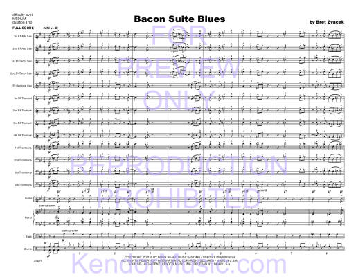 Bacon Suite Blues - Zvacek - Jazz Ensemble - Gr. 3
