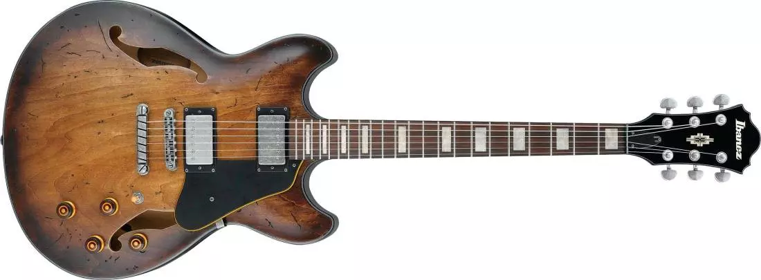 Artcore Vintage Hollowbody Guitar - Tobacco Burst Low Gloss