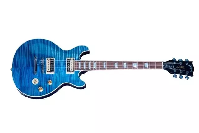 2016 Les Paul Double Cutaway Ltd - Ocean Water