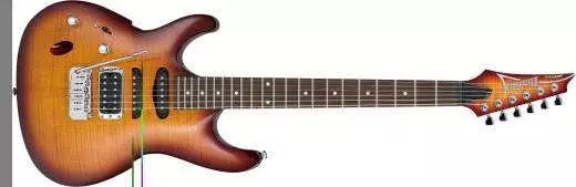 SA Series Left Handed Electric Guitar - Brown Burst
