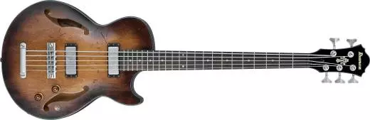Artcore Vintage Hollowbody 5-String Bass - Tobacco Burst Low Gloss