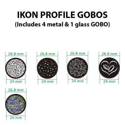 Ikon Profile 32W LED GOBO Projector - Black