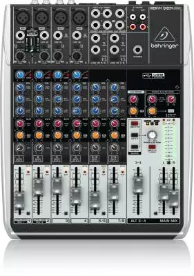 Q1204USB 12-Input, 2/2-Bus Mixer w/ Compressor & USB