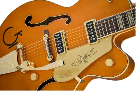 G6120T-55 Vintage Select Edition 1955 Chet Atkins Hollow Body with Bigsby - Vintage Orange Stain, Lacquer