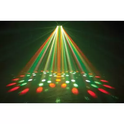 Remote Controllable Dual RGBW LED Moonflower and Laser