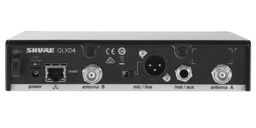 QLXD124/85 Handheld and Lavalier Combo Wireless Mic System (G50 Band)