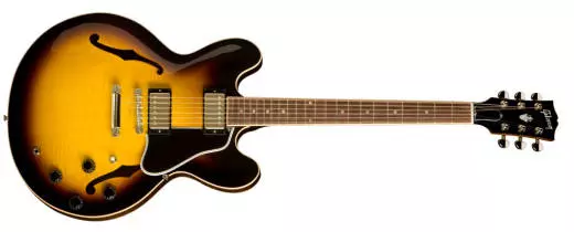 ES-335 Plain Top Semi Hollow Electric  - Dot Inlay - Vintage Sunburst