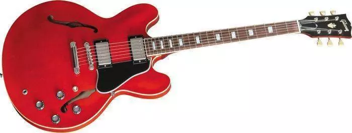 ES-335 Semi Hollow Electric Block Inlay - Antique Red Finish