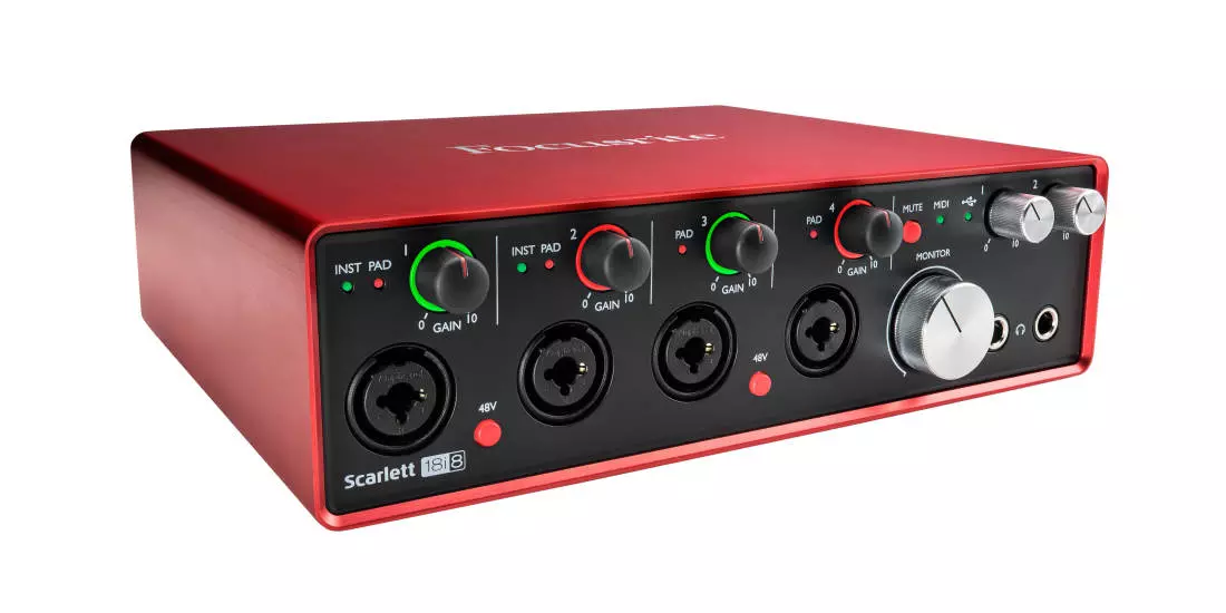 Scarlett 18i8 Gen2 - 24/96 18-in/8-out USB Audio Interface