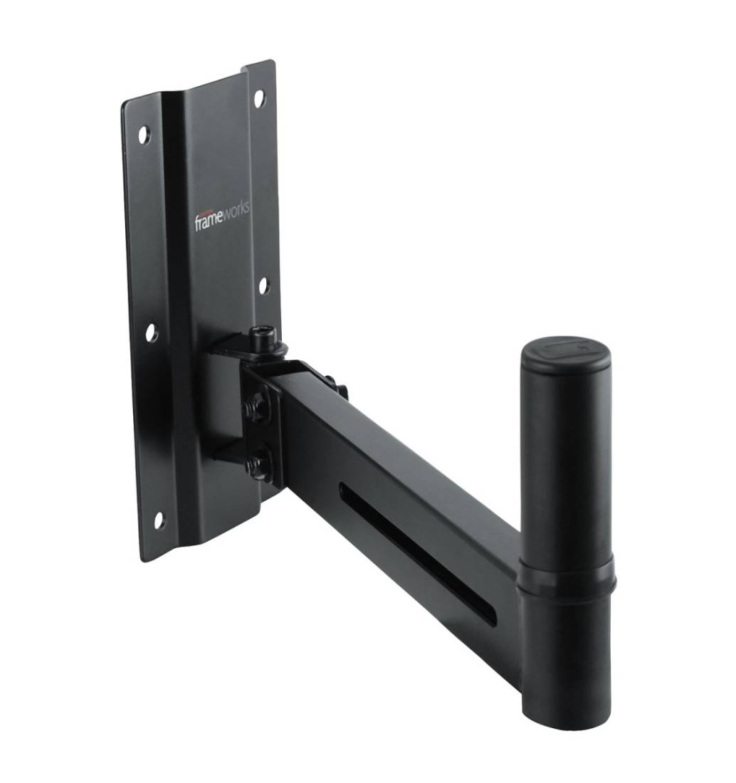 Gator Frameworks Adjustable Wall Mount Speaker Stands Pair Long