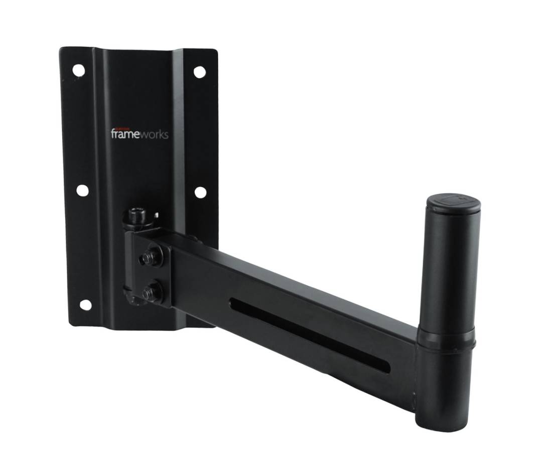 Gator Frameworks Adjustable Wall Mount Speaker Stands Pair Long