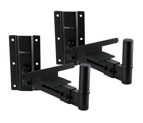 Gator - Frameworks Adjustable Wall Mount Speaker Stands -  Pair