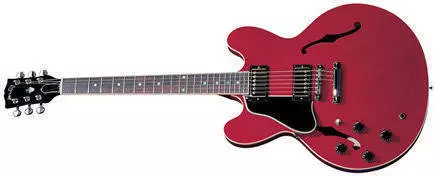 ES-335 Dot Figured Top - Left Handed in Cherry