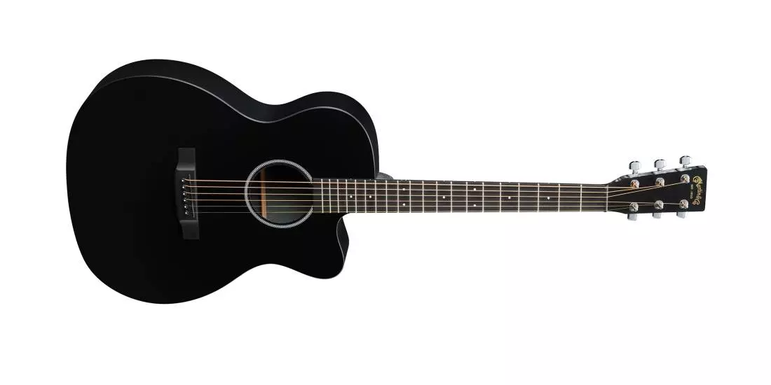 OM X-Series CE Acoustique/Électrique avec pan coupé - Noir