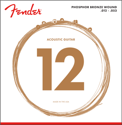 Fender - 60L Phosphor Bronze Acoustic Strings 12-53