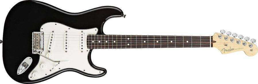 Fender Musical Instruments - American Standard Stratocaster - Rosewood Neck  in Black