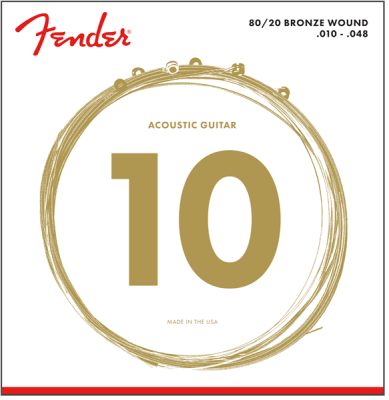 Fender - 70-12L 80/20 Bronze Acoustic 12-String Strings 10-48