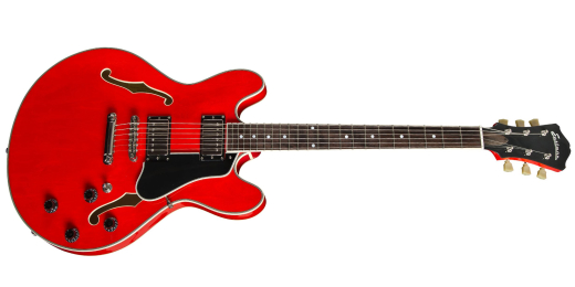 T386 Thinline Semi-Hollow 2HB with Hardshell Case - Red