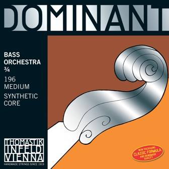 Dominant 3/4 Bass E String-CHROME