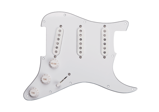11550-06-W Classic Fully Loaded Liberator Pickguard for Strat - White