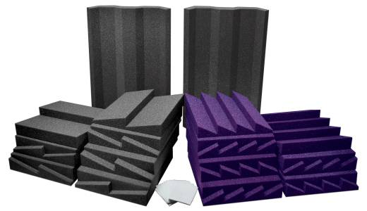 Auralex - D24-V Roominator Kit - Charcoal / Purple
