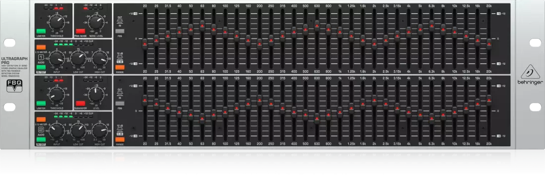 ULTRAGRAPH PRO FBQ6200HD High-Definition 31-Band Stereo Graphic Equalizer with FBQ Feedback Detection System