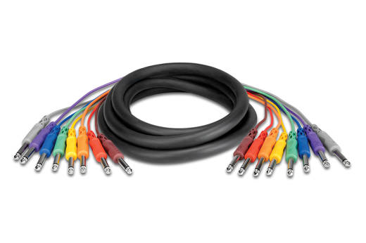 Unbalanced Snake Cable, 1/4 in TS to Same, 4 m
