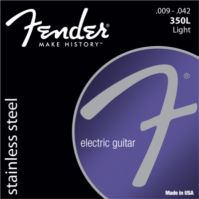 Fender - 350L Stainless Electric Guitar Strings 9-42