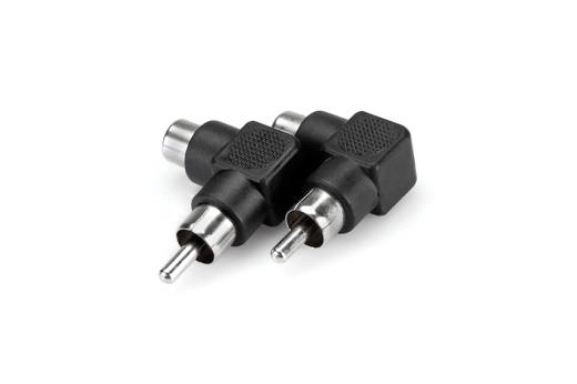 Hosa - Right Angle Adaptor, RCA to Same, 2 pc