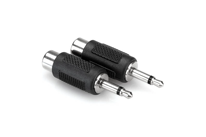 Adaptors, RCA to 3.5 mm TS, 2 Pcs