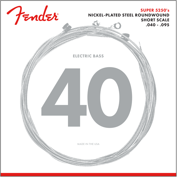 Short Scale Nickel Plated Steel Round Wound Bass Strings 40-95