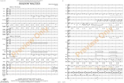 Shadow Waltzes - Balmages - Concert Band - Gr. 5