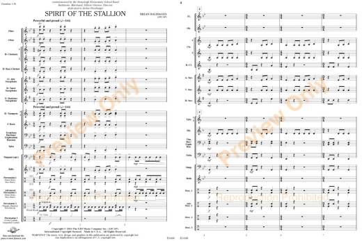 Spirit of the Stallion -  Balmages - Concert Band - Gr. 1