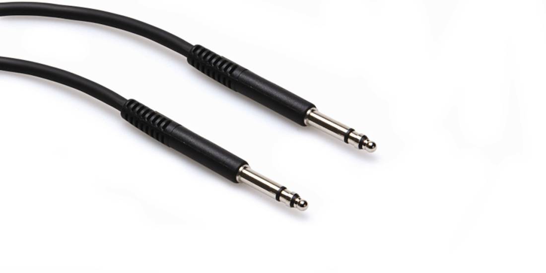 Balanced Interconnect Cable, TT TRS to Same, 2 Ft.